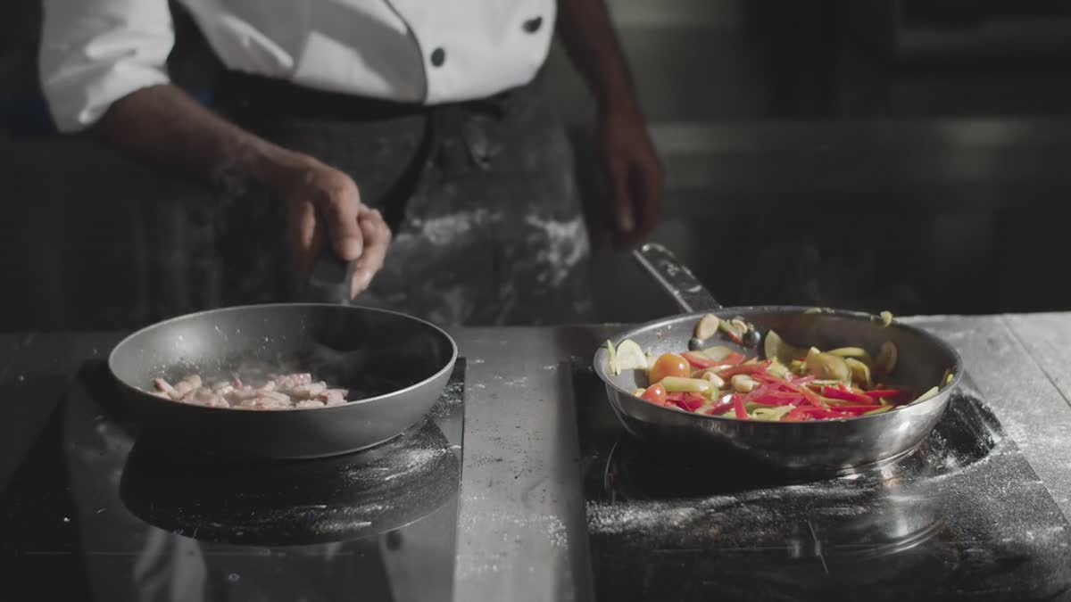 Behind every good lunch — sample kitchen footage